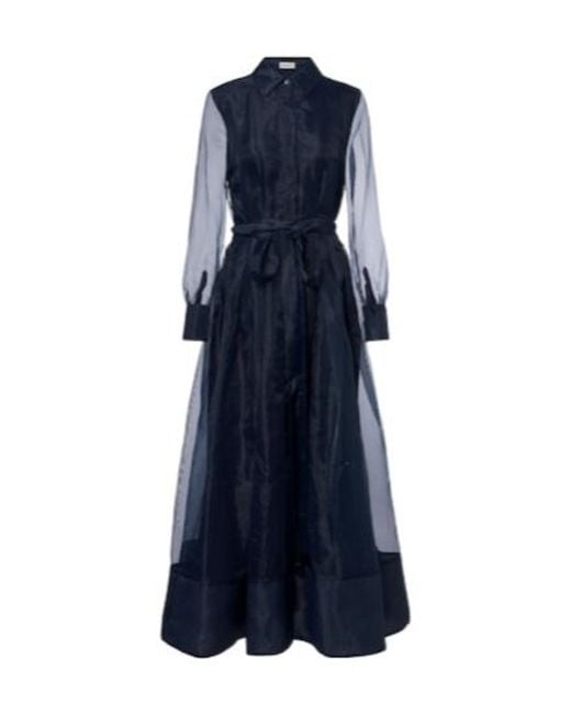 Jonathan Simkhai Blue Montgomery Shirt Dress