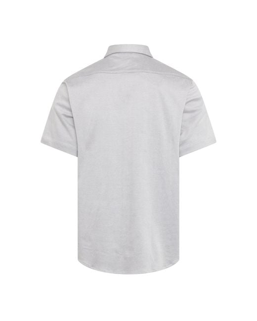 Boss White Short-Sleeve Knit Shirt for men