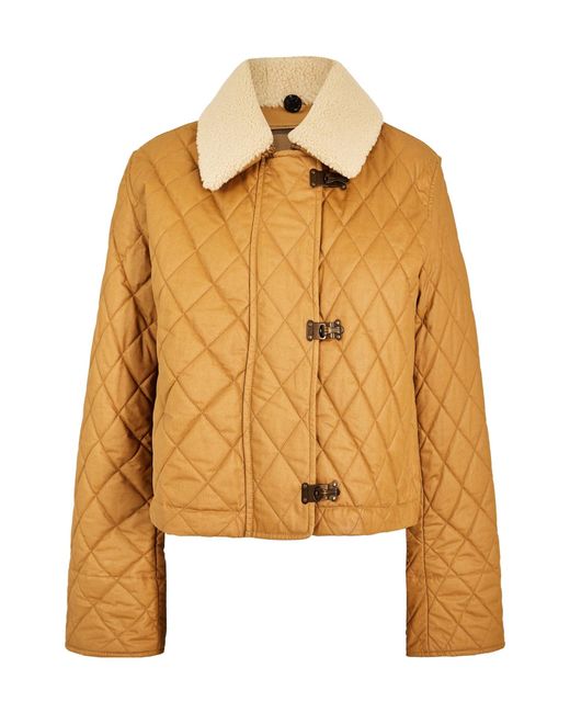 Burberry Metallic Casual Quilted Jacket