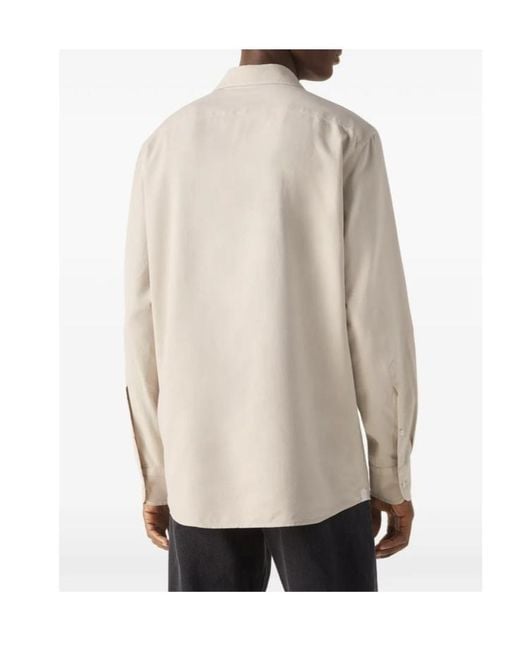Zegna White Long-Sleeve Shirt for men