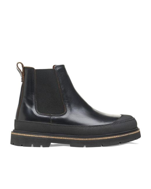 Birkenstock Black Prescott Slip-On Chelsea Boots for men