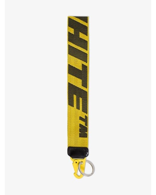 Off-White c/o Virgil Abloh White Industrial Logo Keyring for men