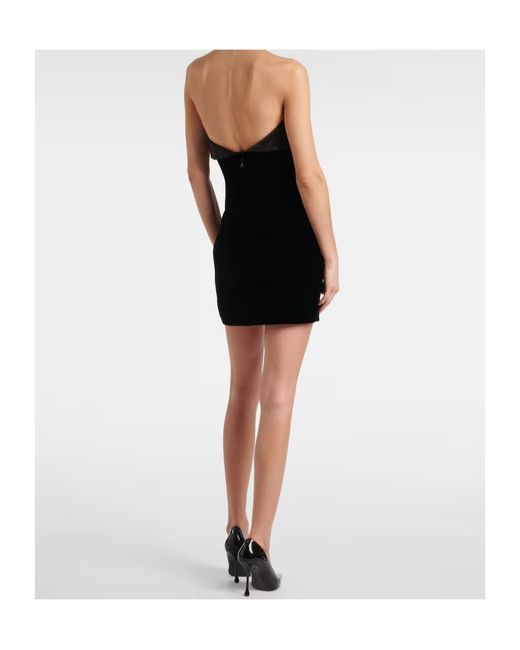 Mugler Black Sleeveless Mini Dress