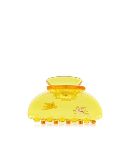 Etro Yellow Logo Hair Accessories