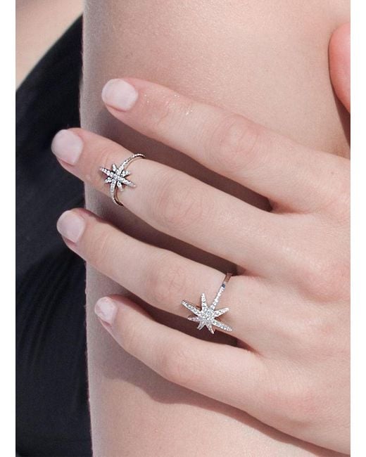 Apm Monaco White Meteor Phalangeal Ring