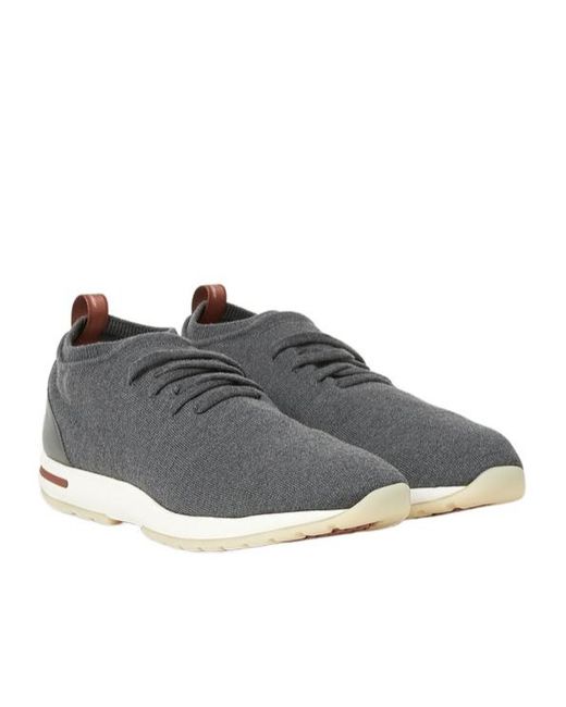 Loro Piana Gray The Gift Of Kings 360 Lp Flexy Walk Sneaker for men
