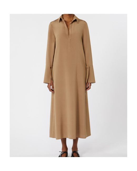 Max Mara Natural Silk Crêpe De Chine Dress