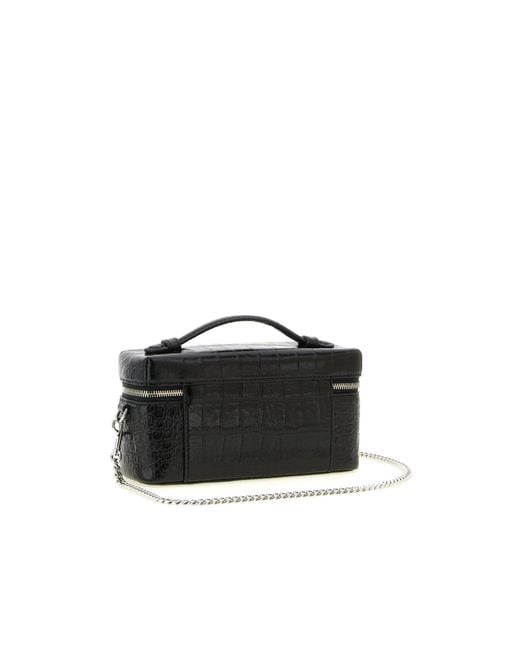 Tory Burch Black Charlie Vanity Case Shoulder Bag
