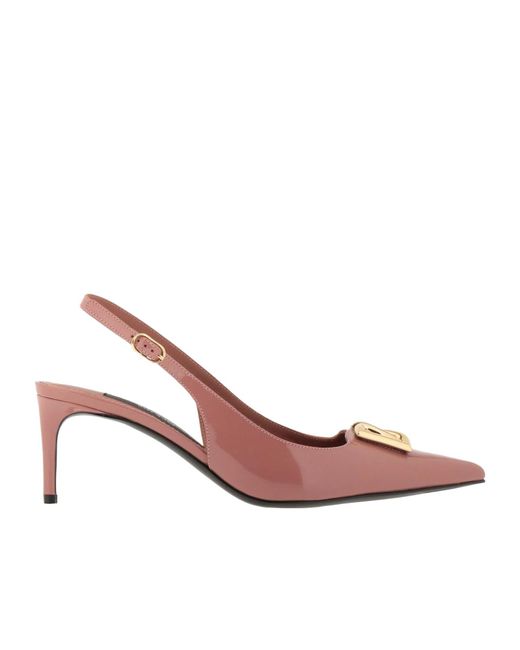 Dolce & Gabbana Pink Patent Leather Courts
