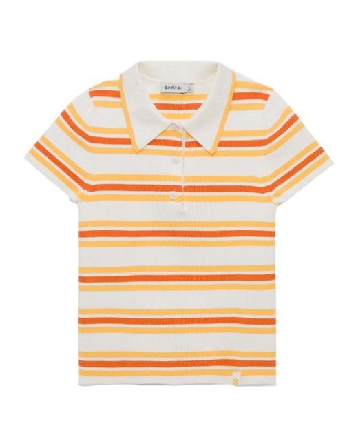 Jonathan Simkhai Metallic Luka Cotton Polo