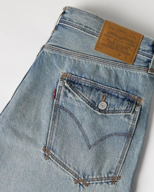 Levi's Blue Twisted Baggy Wide Leg Jeans for men