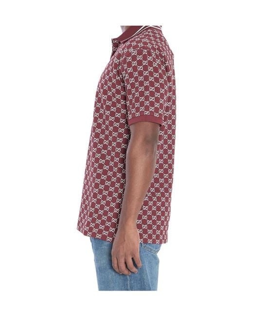 Gucci Red Polo for men