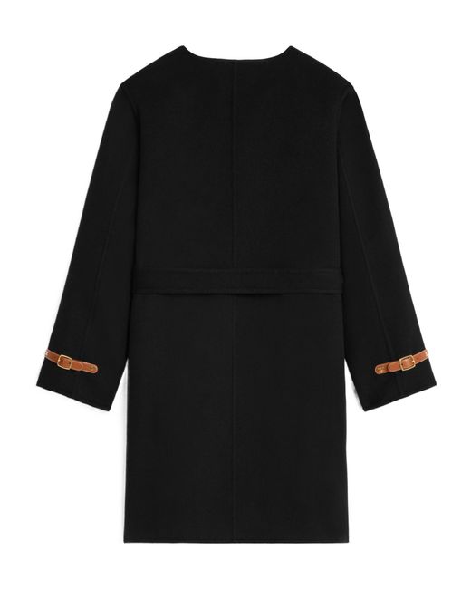 Céline Black Bathrobe Coat