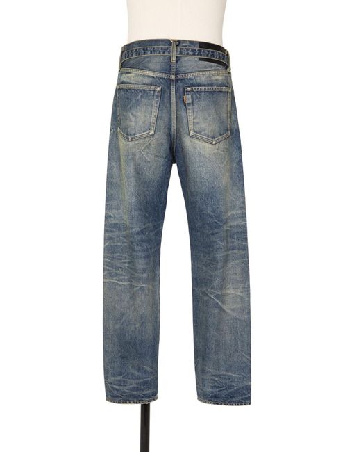 Sacai Blue Beyondexx Denim Jeans for men