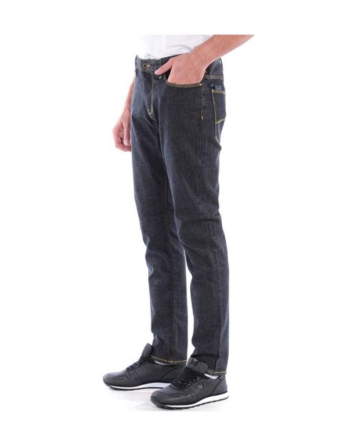 Armani Jeans Gray Logo Jeans for men