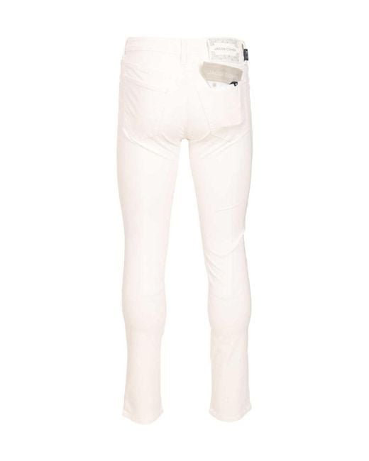 Jacob Cohen White Nick Slim Super Slim Jeans for men