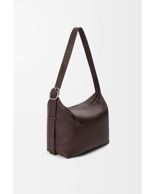 Loewe Brown Zippered Shoulder Bag for men