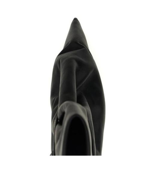 Rick Owens Black Taco Kiss Heeled Boots