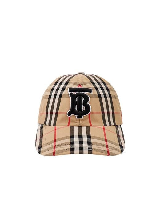 Burberry Multicolor Tb Monogram Vintage Check Cap for men