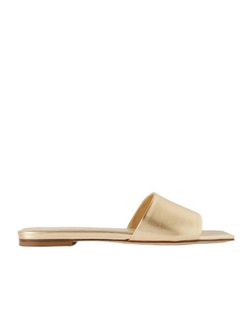 Aeyde Natural Anna Flat Sandals