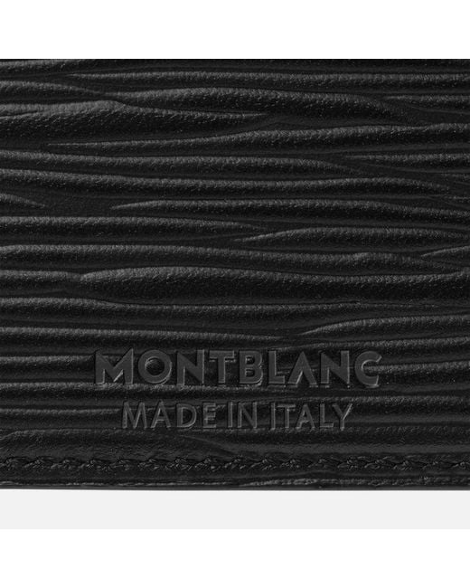 Montblanc Black Meisterstück 4810 Logo Plaque Card Holder for men