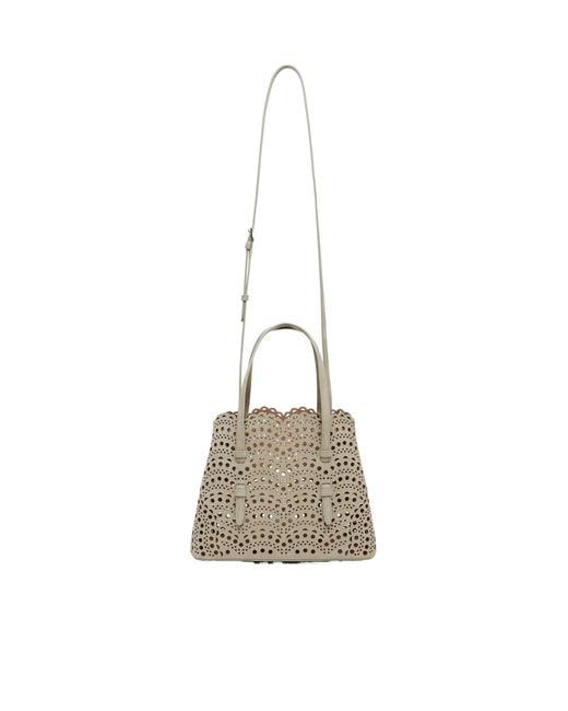 Alaïa Natural Alaïa Mina 25 Mini Tote Bag