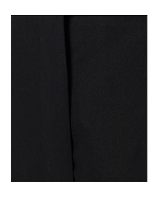 Max Mara Black Cotton Twill Pants