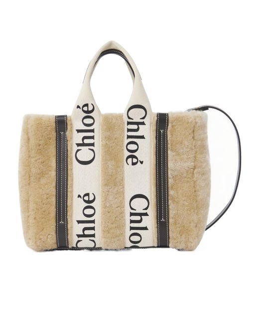 Chloé Metallic Chloé Small Woody Tote Bag