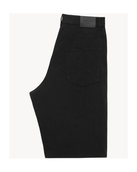 Saint Laurent Black Baggy Bermuda Shorts for men