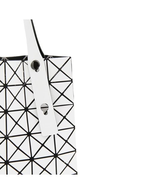 Issey Miyake White Prism Geometric-Pattern Tote Bag