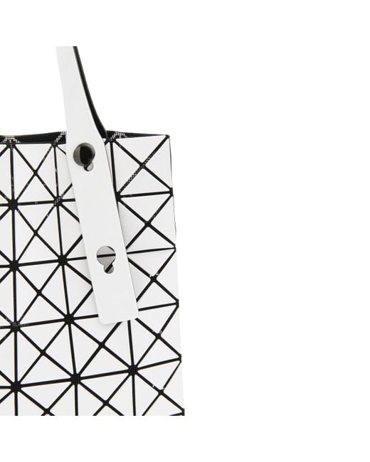 Issey Miyake White Prism Geometric-Pattern Tote Bag