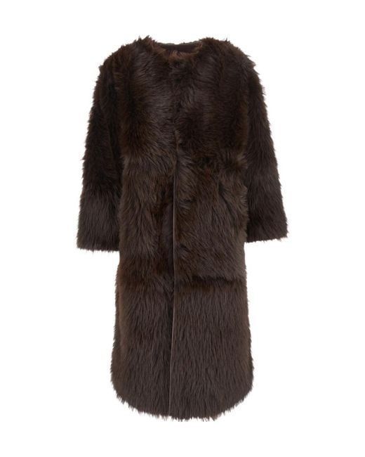 Urbancode Brown Reversible Faux Fur Coat
