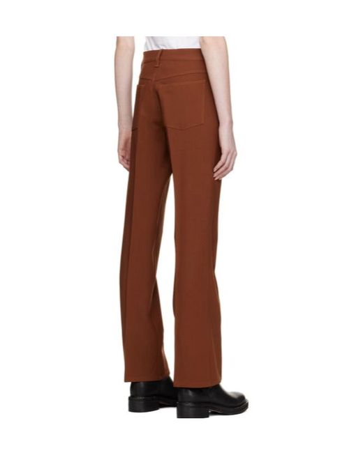 Rag & Bone Brown Jacey Belt Loop Slacks