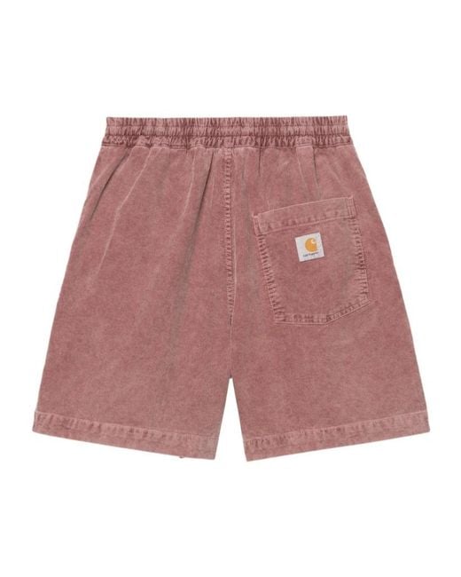 Carhartt Red Logo-Patch Shorts for men