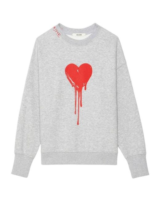Zadig & Voltaire White Long-Sleeved Sweatshirt