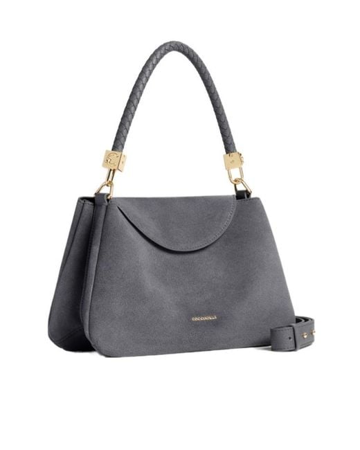 Coccinelle Gray Tiggy Small Shoulder Bag