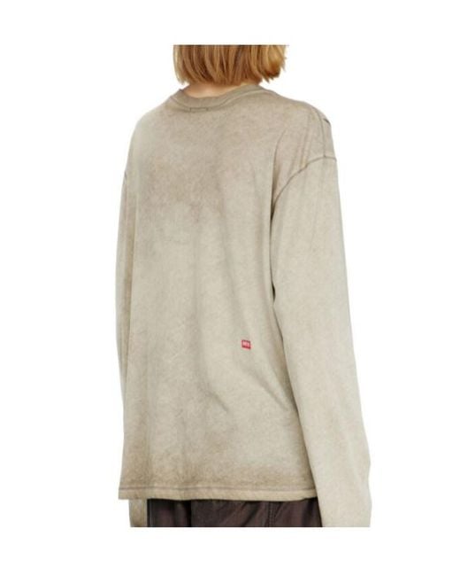 DIESEL Natural Long-Sleeve T-Shirt