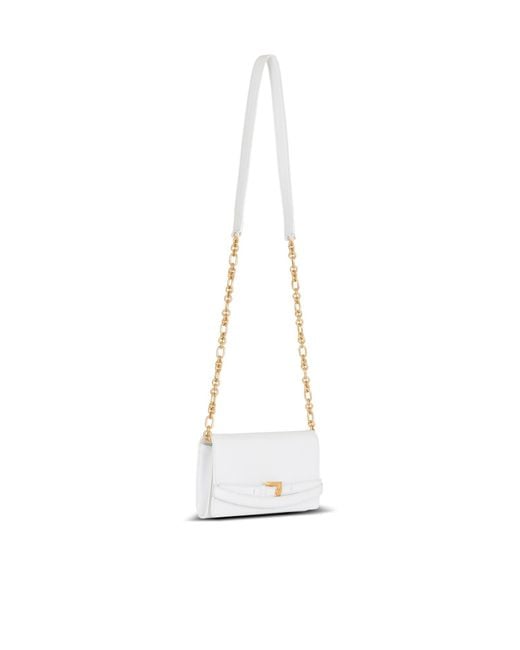 Balmain White Shuffle Chain Linked Wallet