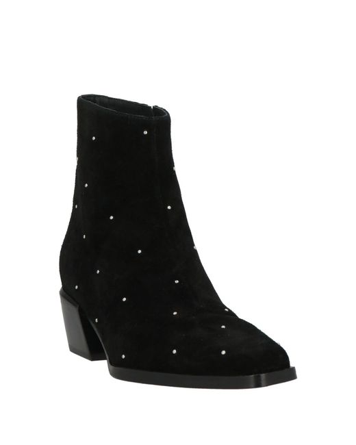 Rag & Bone Black Denim Ankle Boots