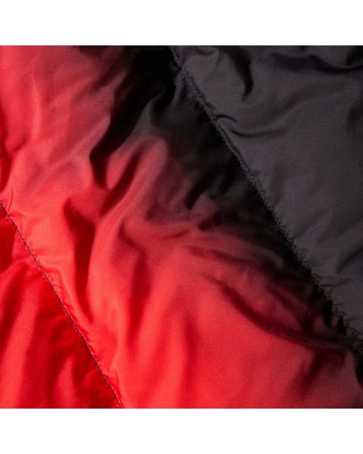 The North Face Red Long-Sleeved Quilted Down Jacket