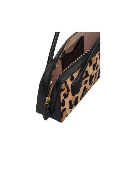Alaïa Brown Alaïa Le Teckel Leopard Printed Clutch Bag