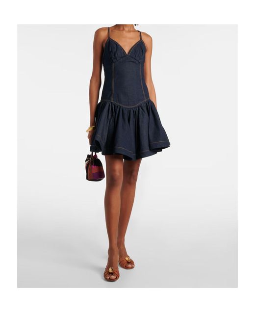Zimmermann Blue Sleeveless Dress