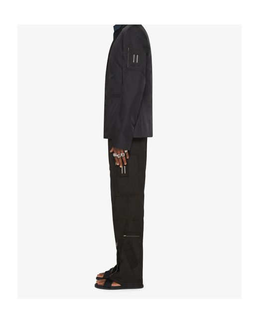 Givenchy Black Zipped Pocket Cargo Pants for men