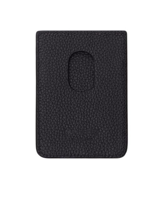 Burberry Blue City Check Magnetic Card Case for men