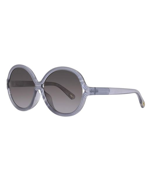 Chloé Gray Round Sunglasses