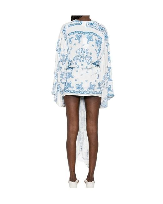 The Attico Blue Printed Dress