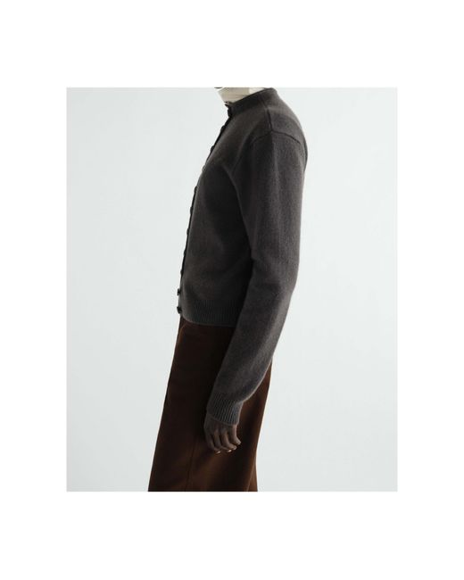 Lemaire Gray Reversible Buttoned Sweater