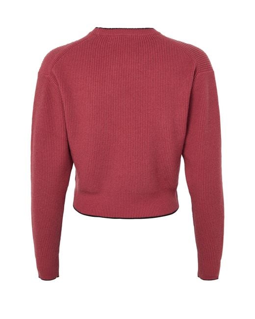 Chloé Red Logo Sweater