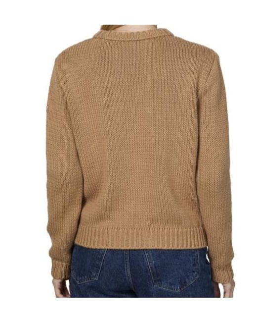 Moncler Natural Round Neck Sweater