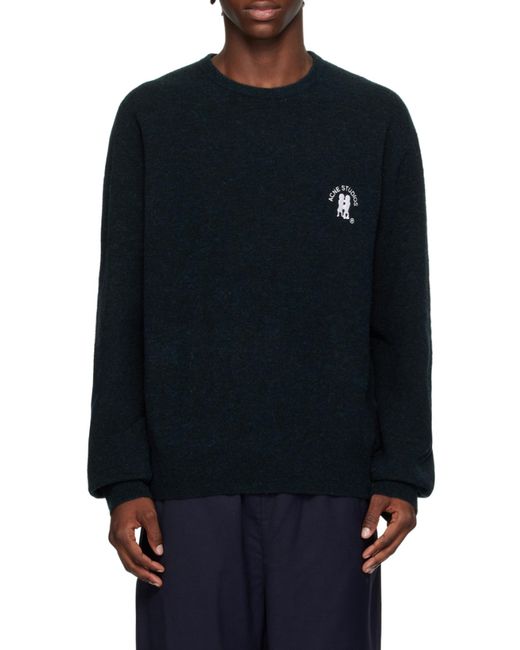 Acne Blue Long-Sleeved Sweater for men